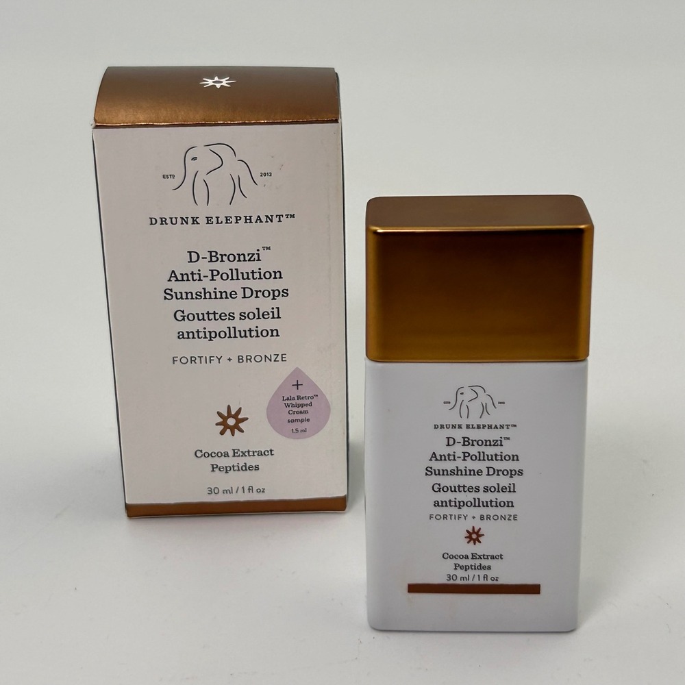 Drunk Elephant D-Bronzi Sunshine Drops Unisex 30ml Bronze Peptides Glowy Serum